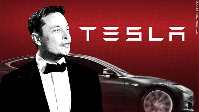 Rast akcií spoločnosti Tesla